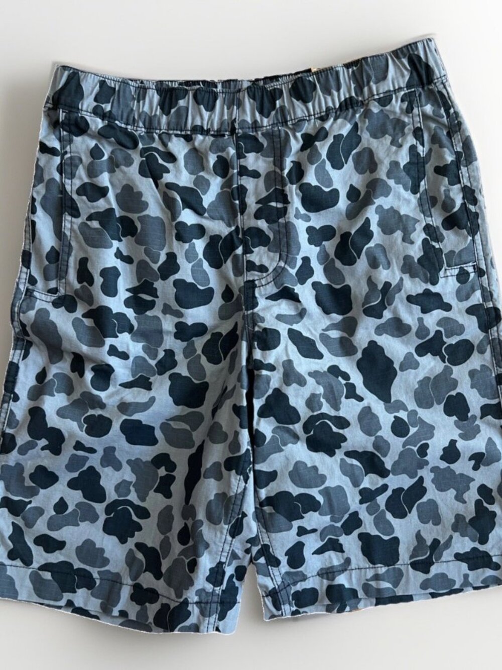 CARHARTT Boys NWT Size 16 SHORTS Stretch Waist Grey Duck Camo Cotton CH8296